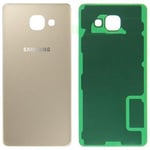 Vitre Arrière Coque Batterie Pour Samsung A7 2017 (A720f) Or/Gold Logo+Adhésif