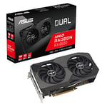 ASUS Dual AMD Radeon RX 6600 8GB GDDR6 Gaming Graphics Card (AMD RDNA 2, PCIe 4.0, 8GB GDDR6 memory, HDMI 2.1, DisplayPort 1.4a, Axial-tech fan design, 0dB technology)