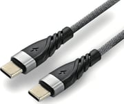 Braided Cable Usb - Lightning/Iphone Everactive Cbb-1Ig 100Cm With Support For Fast Charging Up To 2.4A Gray