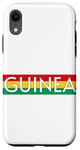 iPhone XR GUINEA FLAG SPORTS SOCCER FOOTBALL ATHLETIC TEAM JERSEY Case