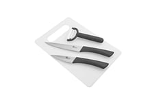 Pradel Excellence, Pust001017, Astucieux, Ensemble Coutellerie Set Planche A Decouper + 2 Couteaux + Eplucheur Boite Couleur