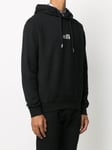 Dsquared2 Mens Small Icon Print Hoodie in Black Cotton - Size X-Large