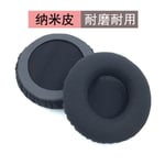 Earpads Coussinets de Rechange Coussinets d'oreille Oreillette de Remplacement Coussins en Mousse pour Casque Jabra Jabra MOVE Wireless Evolve 20se 30II Cuir Mat + Mousse a Mémoire, Noir