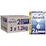 3 x 1.2kg Aptamil Follow On Milk Suitable For 6-12 Months