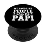 Papi Father's Day Gift for Dad from Daughter, Son, Wife PopSockets Adhesive PopGrip