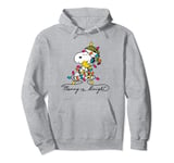 Peanuts Merry And Bright Snoopy Christmas Pullover Hoodie