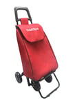 Bastilipo Bastilipo Alex Chariot de Courses Pliable à 4 Roues Rouge Bermillon Capacité de 37 litres