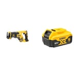 DEWALT DCS367N-XJ Brushless XR Compact Reciprocating Saw, Multi + DEWALT Battery