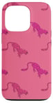 iPhone 13 Pro Pink Leopard Cute Cheetah Girl Aesthetic Case