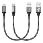 Câble USB C [2Pack/0.5M] Cable USB C Charge Rapide Nylon Cable USB vers USB C pour Samsung Galaxy S22 S21 S20 S10 S8 Note 20 10, Huawei, Xiaomi, Honor, Nokia, OnePlus