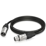 Behringer Microphone Cable - XLR Male to XLR Female - 3 m / 10 ft - Gold Performance - GMC-300