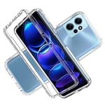 LXHGrowH Coque pour Xiaomi Redmi Note 12 4G, Housse Anti-Rayures avec Protection d'écran Intégré, 2in1 Hybride Classic Double Couche [360°] Full Body Anti-Choc Protecteur Mince Etui, [Transparente]