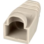 Grommet for RJ45 Plugg med låsbeskyttelse, beige (pose med 100 stk.)