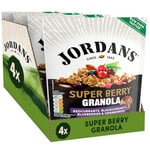 Jordans Granola Super Berry | Breakfast Cereal | High Fibre | 4 PACKS of 500 g