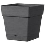 Deroma - Pot de fleur Quadro Save r - 31L - 35cm - Gris foncé