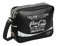 Coca Cola College Sac Bandoulière, 41 cm, Noir