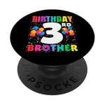 Ballons « It's My 3rd Birthday Crew » de 3 ans pour frère PopSockets PopGrip Adhésif