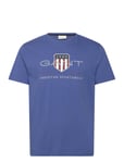 GANT Reg Archive Shield Ss T-Shirt Blå