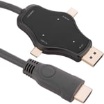 Câble 4K convertisseur adaptateur DisplayPort Mini DisplayPort et usb-c vers hdmi 1.8 m - Bematik