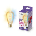 WiZ Tunable [E27 Edison Screw] Smart Connected WiFi ST64 Light Bulb. 50W Warm to Cool White Light, App Control for Home Indoor Lighting, Livingroom, Bedroom.