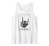 Tarot Card The Rocker Metal Band Halloween Skeleton Tank Top