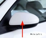 NCUIXZH Side Rearview Mirror Cover Wing Mirror Cap With the painted color-White Left L，For Mazda 2 Mazda 3 1.6