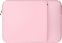 1Pcs Portable Housse Laptop Sleeve pour Ordinateur Portable MacBook Air/Pro 14 Pouces (Rose)