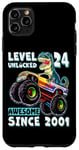 iPhone 11 Pro Max Level 24 Unlocked T Rex Monster Truck Dinosaur 24th Birthday Case