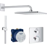 Grohe Grohtherm Cube duschset, vattenbesparande, krom