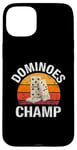 iPhone 15 Plus Dominoes Funny Board Game Lover Lucky Domino Player Vintage Case