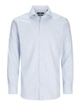 JACK&JONES JPRBLAPARKER Check Shirt L/S SN, Chemise Casual Homme, Chambray Blue/Checks:Slim FIT,