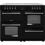 Belling Farmhouse 110E 110cm Electric Range Cooker with Ceramic Hob - Black - A/A Rated