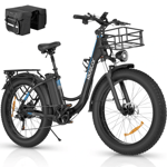 Vélo de montagne électrique Ridstar MN26 1500 W à gros pneus 48 V 20 Ah - Neuf