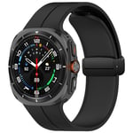 Samsung Watch Ultra Groove Magnetic Folding Spänne Rem 24mm Svart