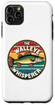 iPhone 11 Pro Max Vintage Walleye Drawing: The Walleye Whisperer Fisherman Case