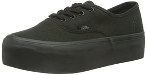 Vans Authentic Platform, Unisex-Adults' Low-Top Trainers, Black, 6 UK