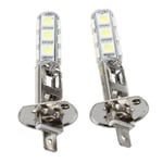 2 Kpl Automaattinen Ajovalolamppu H1 Valkoinen 13 Smd 5050 Led Chips