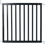 Safetots Simply Secure Barrière de sécurité en bois, 72 cm - 79 cm, Noir, Barrière d'escalier en bois, Barrière de sécurité vissée pour bébé, Élégante et pratique