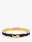 Coach Horse & Carriage Enamel Bangle, Gold/Black