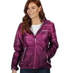 Regatta Veste Technique protectrice LEERA IV légère, imperméable et Respirante avec revêtement Design Jackets Waterproof Shell Femme, Vivid Viola, FR : XS (Taille Fabricant : 10)