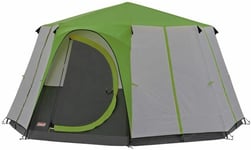 Coleman Octagon 8 Person Dome Glamping Yurt Camping Family Tent - Green