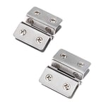 2 Pieces Glass Door Clamp Hinge,Zinc alloy Folding Door Hinge or Cupboard Cabinet Glass Doors