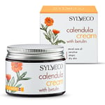 SYLVECO Bouleau - Calendula - Crème de jour pour peaux mixtes avec bétuline - Crème visage pour peaux sèches et impures - Cosmétique naturel pour le visage et le cou - Taille 50 ml.