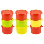 Mini Plastic Storage Containers Food Snack Pots Tub Lunch Box Freezer 100ml 3x