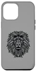 Coque pour iPhone 15 Plus Lion Mandala Roi Jungle Chat Naturel