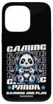 Coque pour iPhone 13 Pro Graphique de jeu vidéo Panda Gaming pour hommes, garçons, femmes, enfants