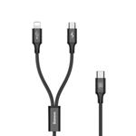 Baseus Rapid Laddare Lightning & Microusb Kontakt 1.2m-svart