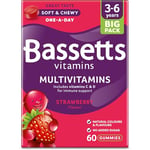 Bassetts Vitamins 3-6 Years Strawberry Flavour Multivitamins 60 Gummies