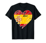 Spanish Flag Heart Graphic Proud To Be Spanish I Love Spain T-Shirt