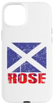 Coque pour iPhone 15 Plus Clan Rose Tartan Nom de famille écossais Scotland Pride